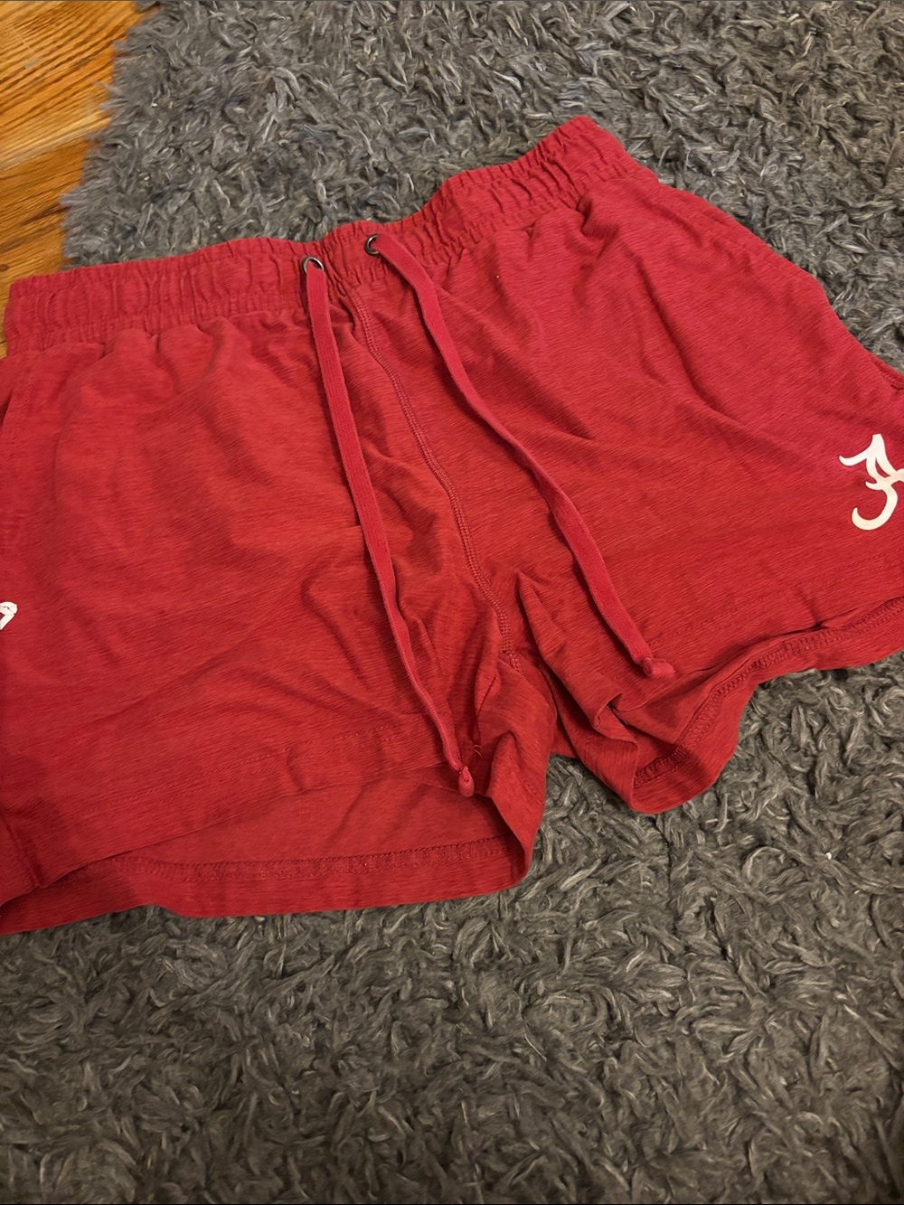 Colosseum Red Alabamas Unisex Athletic Drawstring Shorts with White Logo